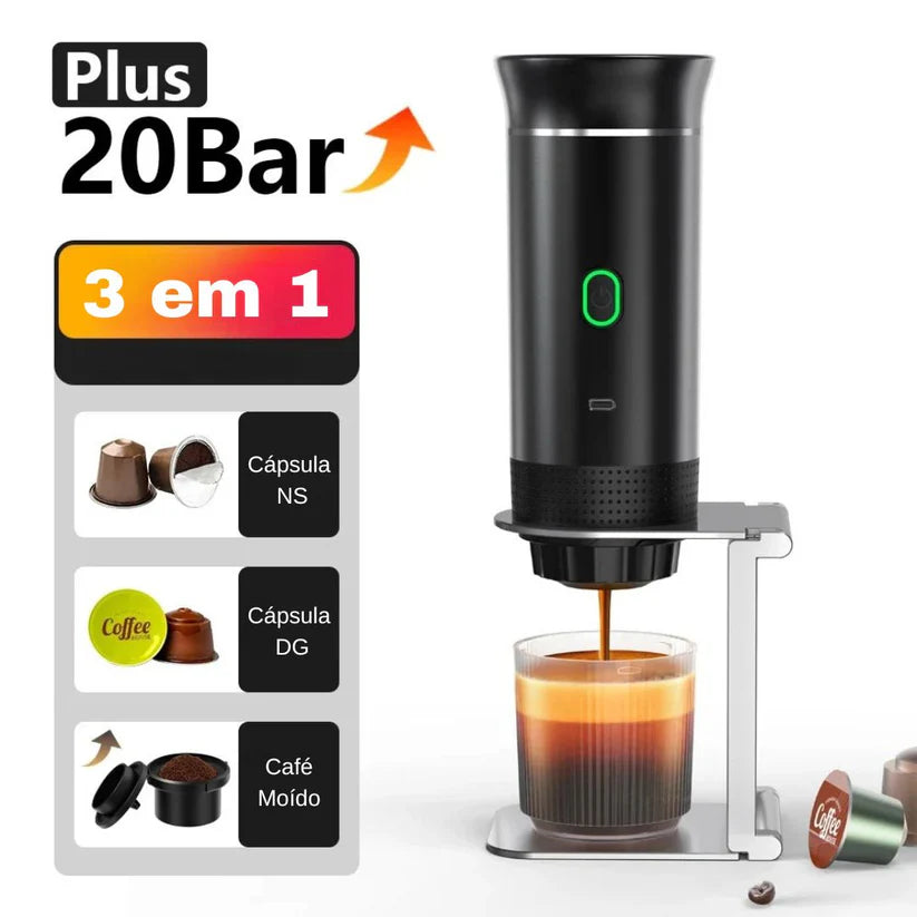 Cafetera eléctrica portátil 3 en 1