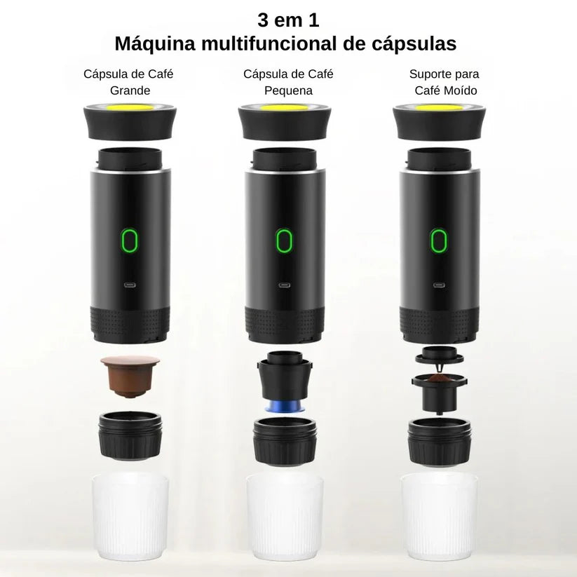 Cafetera eléctrica portátil 3 en 1