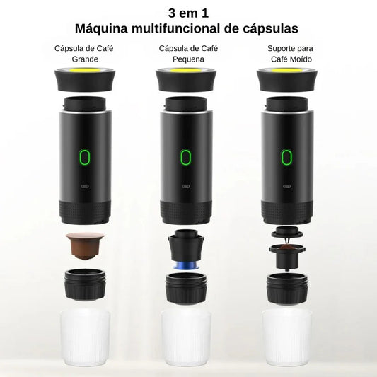 Cafetera eléctrica portátil 3 en 1